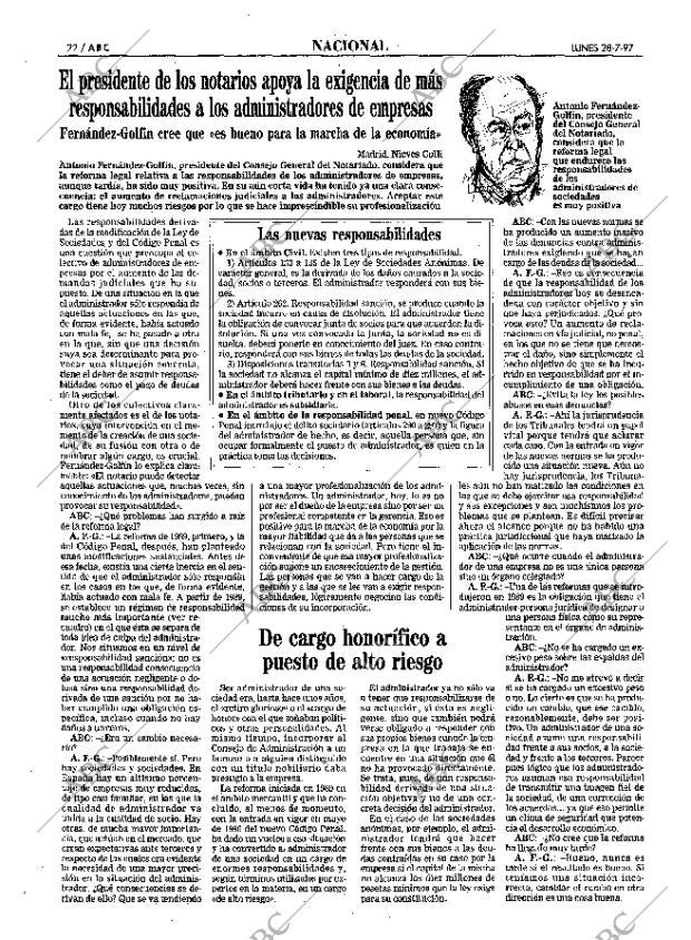 ABC SEVILLA 28-07-1997 página 22