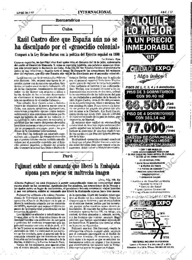 ABC SEVILLA 28-07-1997 página 27