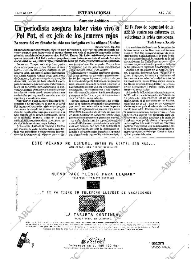 ABC SEVILLA 28-07-1997 página 29