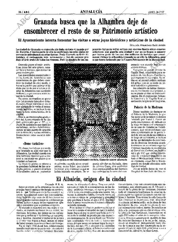 ABC SEVILLA 28-07-1997 página 38