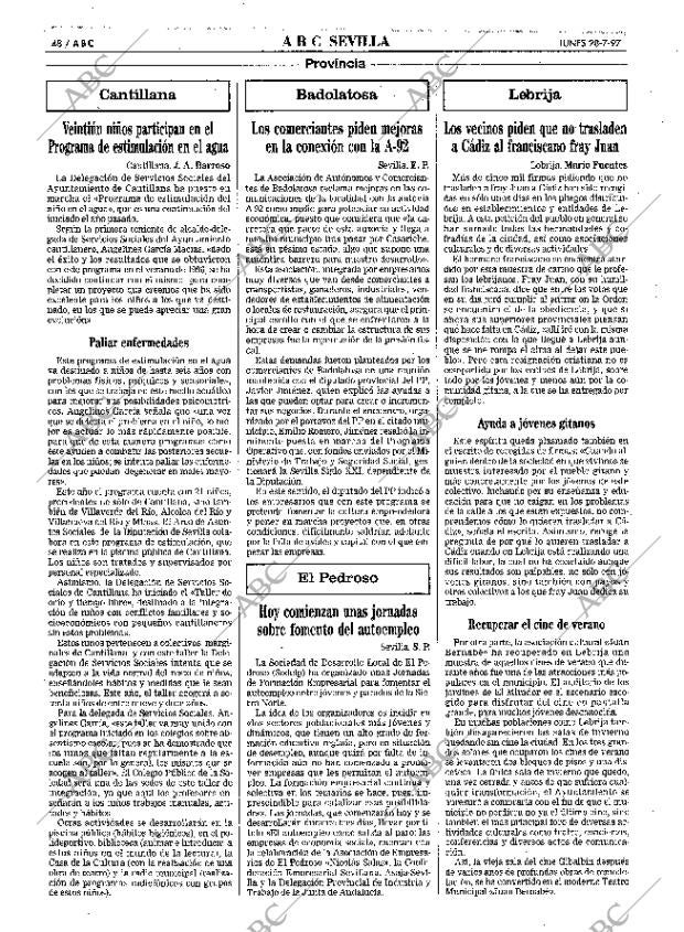 ABC SEVILLA 28-07-1997 página 48