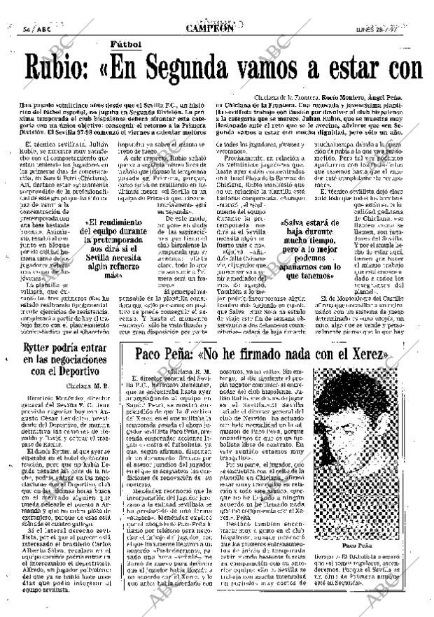 ABC SEVILLA 28-07-1997 página 54