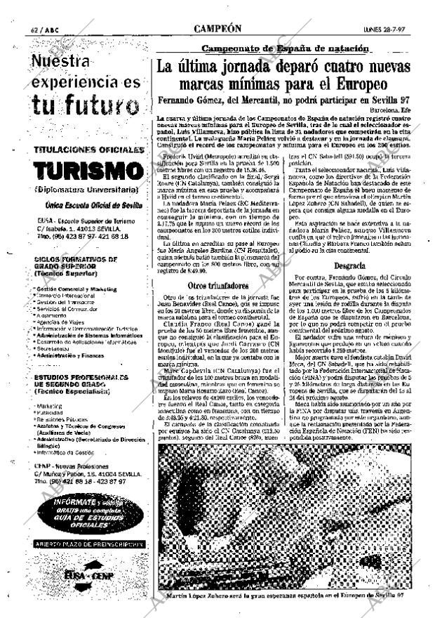 ABC SEVILLA 28-07-1997 página 62