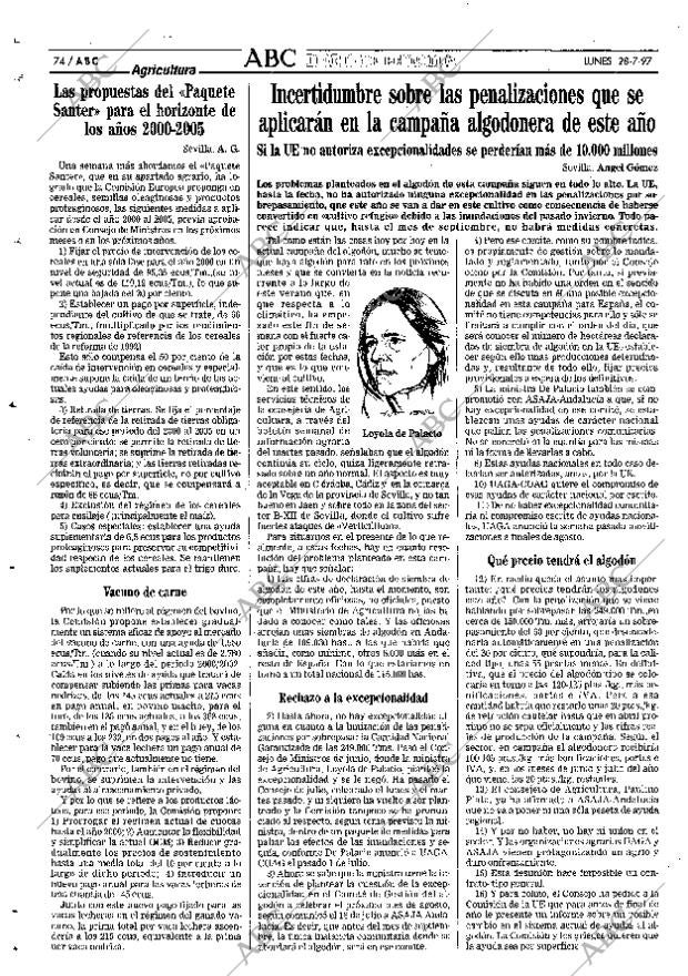 ABC SEVILLA 28-07-1997 página 74