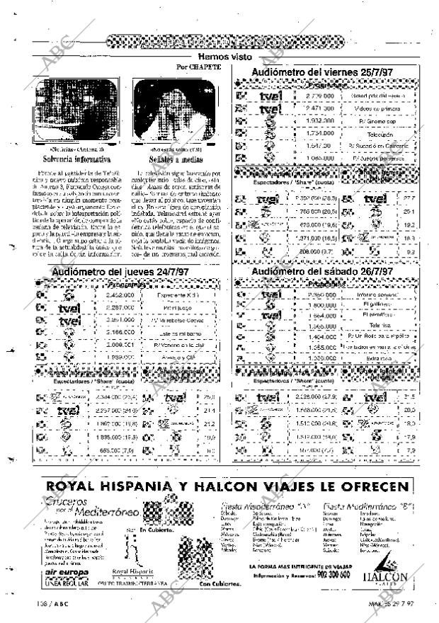 ABC MADRID 29-07-1997 página 108