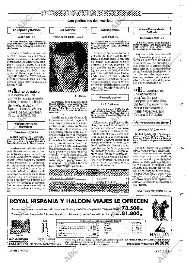 ABC MADRID 29-07-1997 página 109