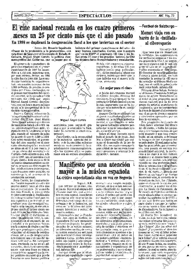 ABC MADRID 29-07-1997 página 73