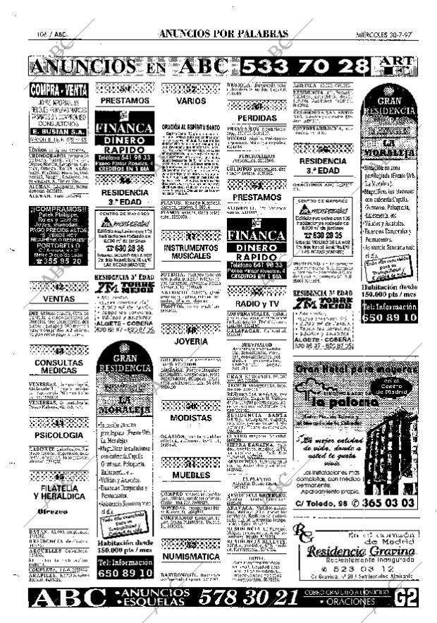 ABC MADRID 30-07-1997 página 106