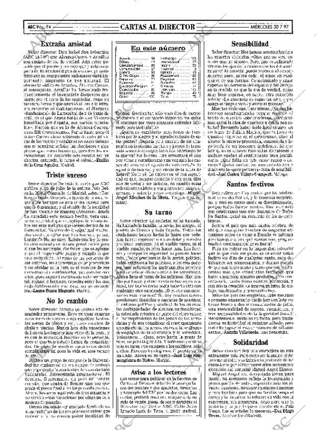 ABC MADRID 30-07-1997 página 14