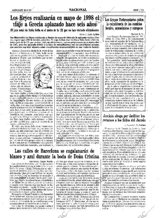 ABC MADRID 30-07-1997 página 23