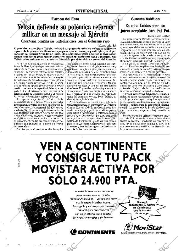 ABC MADRID 30-07-1997 página 31