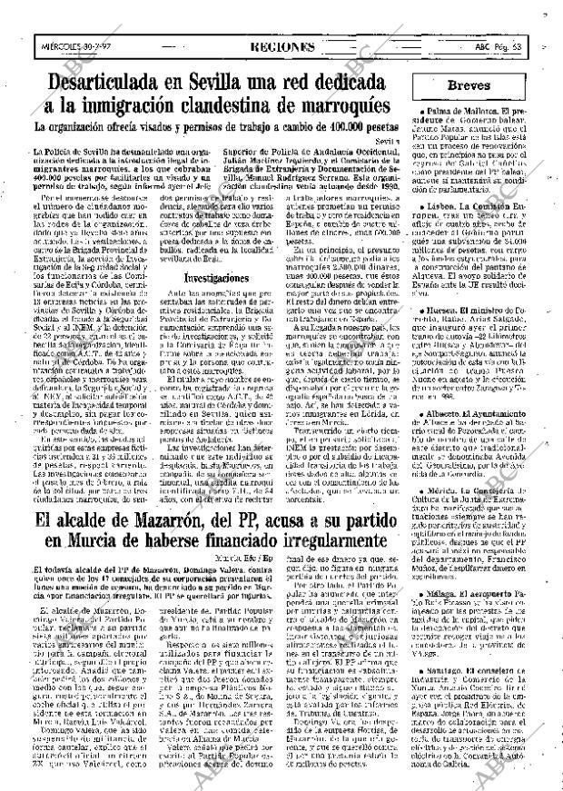 ABC MADRID 30-07-1997 página 63