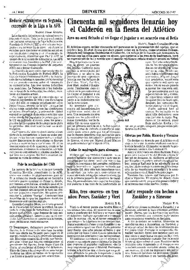 ABC MADRID 30-07-1997 página 74