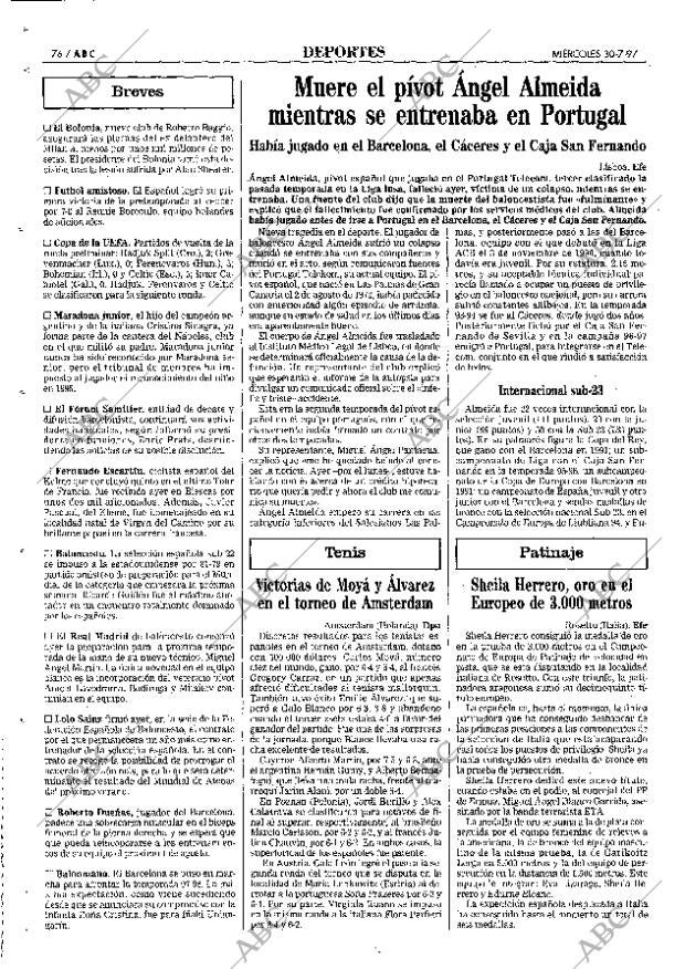 ABC MADRID 30-07-1997 página 76