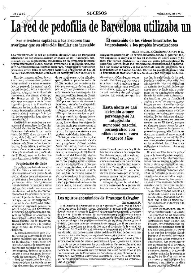 ABC MADRID 30-07-1997 página 78