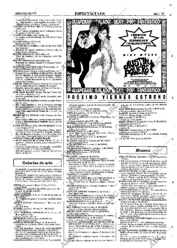 ABC MADRID 30-07-1997 página 83
