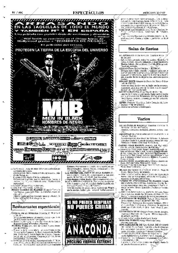 ABC MADRID 30-07-1997 página 84