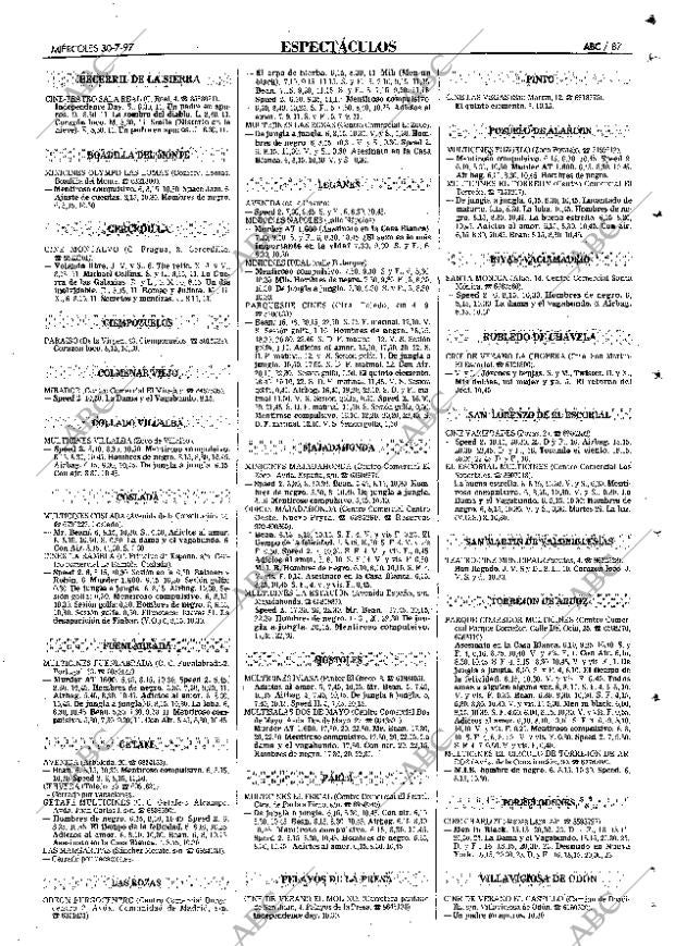 ABC MADRID 30-07-1997 página 87