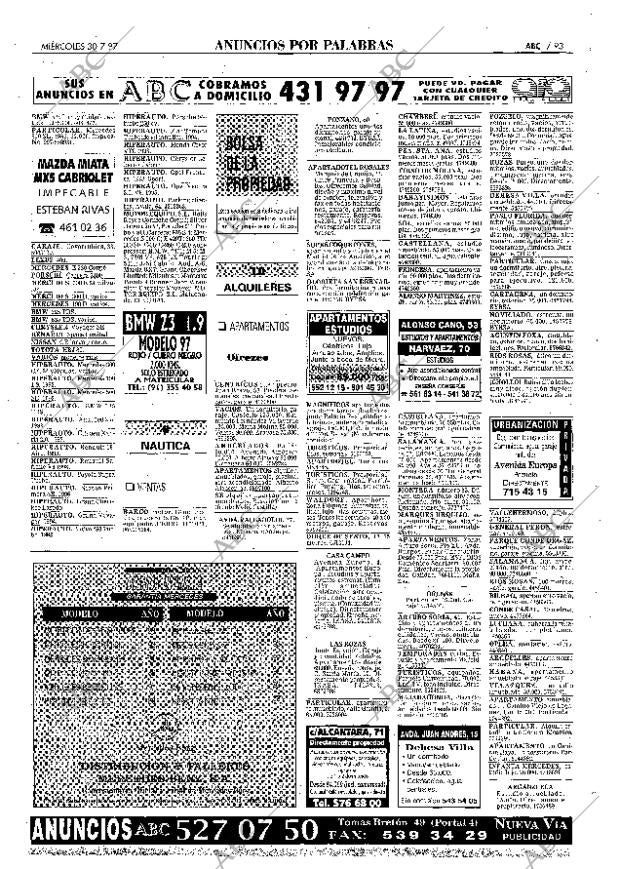 ABC MADRID 30-07-1997 página 93