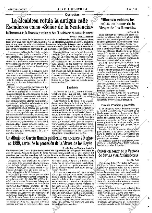 ABC SEVILLA 30-07-1997 página 55