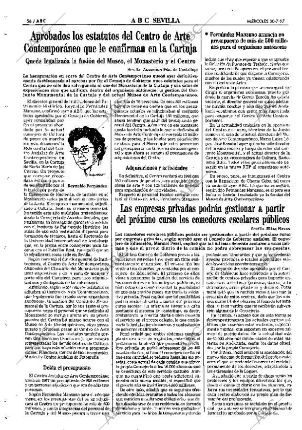 ABC SEVILLA 30-07-1997 página 56