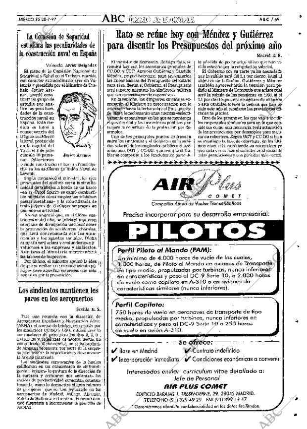 ABC SEVILLA 30-07-1997 página 69