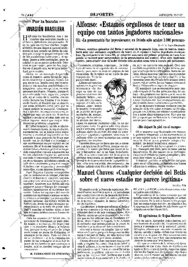 ABC SEVILLA 30-07-1997 página 76