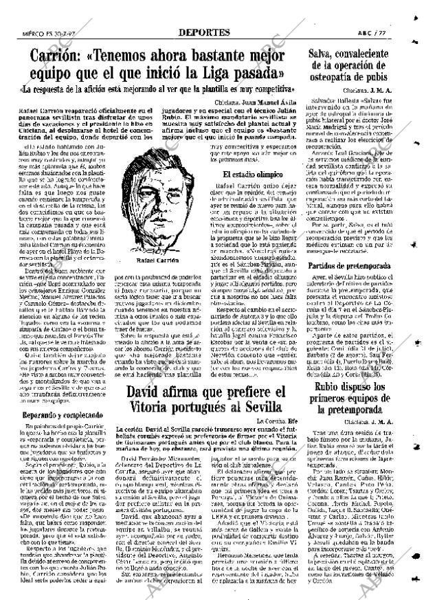 ABC SEVILLA 30-07-1997 página 77