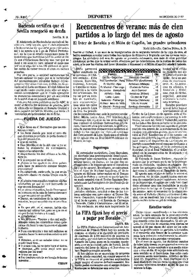 ABC SEVILLA 30-07-1997 página 78
