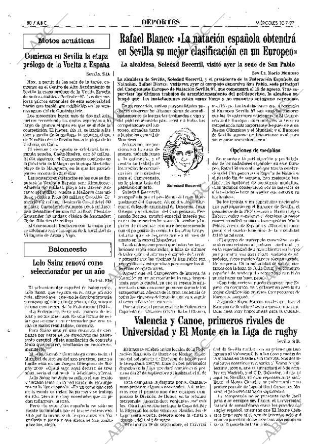 ABC SEVILLA 30-07-1997 página 80