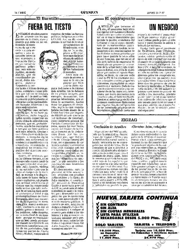 ABC SEVILLA 31-07-1997 página 16