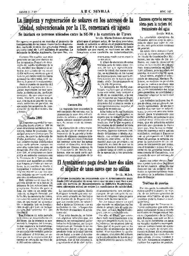 ABC SEVILLA 31-07-1997 página 43