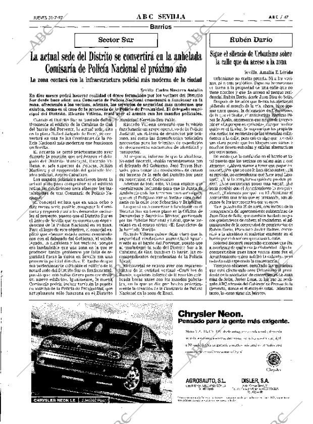 ABC SEVILLA 31-07-1997 página 47