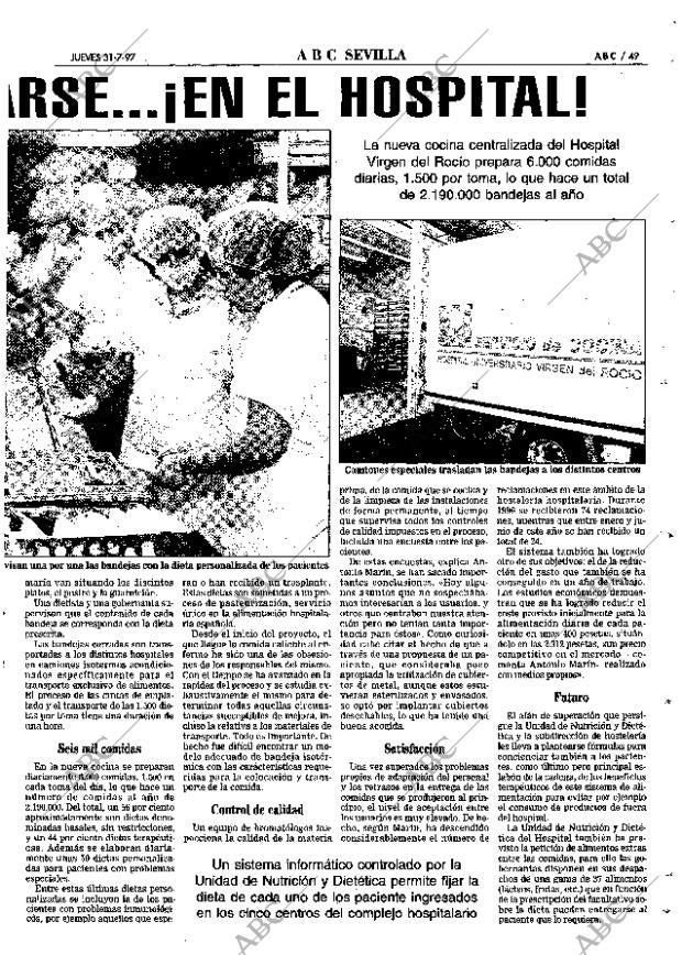 ABC SEVILLA 31-07-1997 página 49