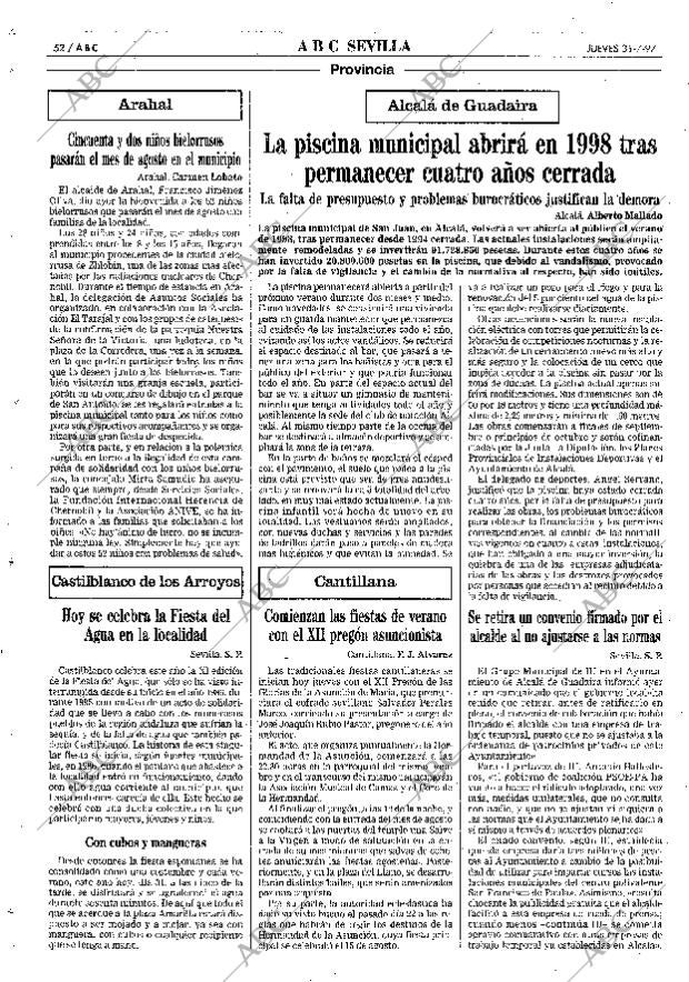 ABC SEVILLA 31-07-1997 página 52