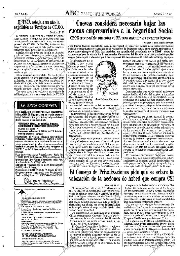 ABC SEVILLA 31-07-1997 página 60