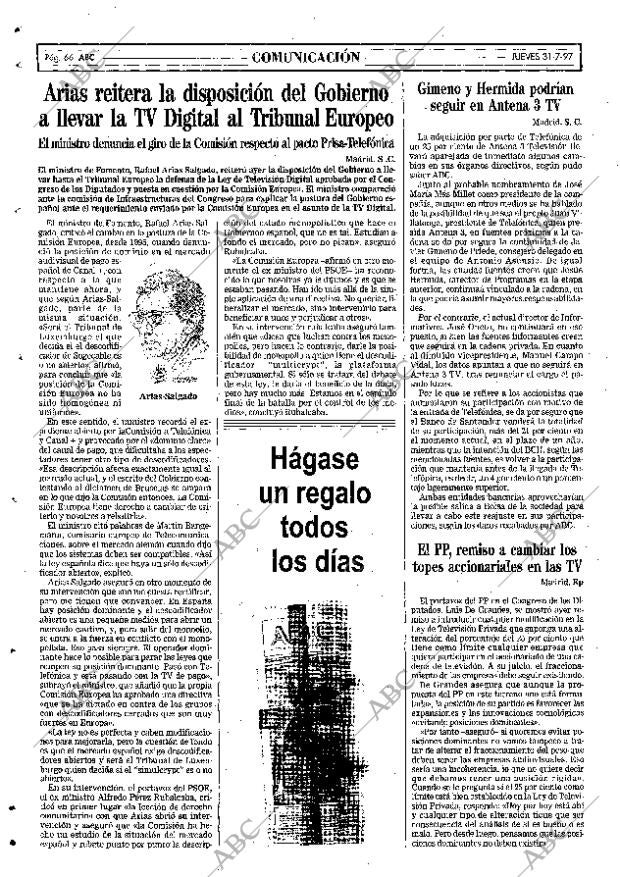 ABC SEVILLA 31-07-1997 página 66