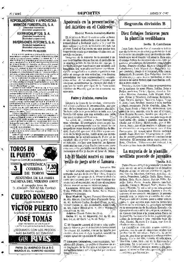 ABC SEVILLA 31-07-1997 página 70