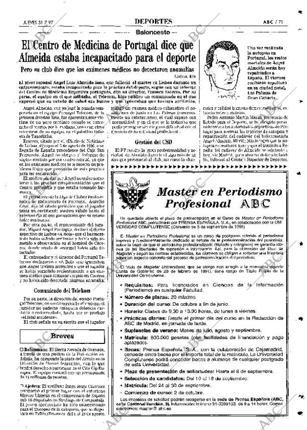 ABC SEVILLA 31-07-1997 página 71