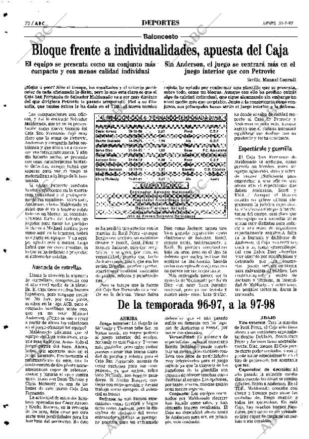 ABC SEVILLA 31-07-1997 página 72