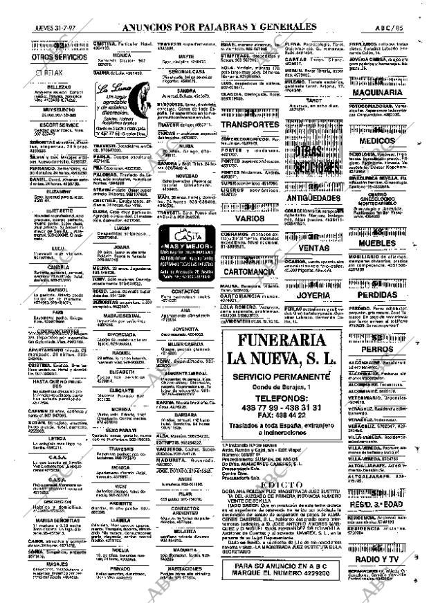 ABC SEVILLA 31-07-1997 página 85