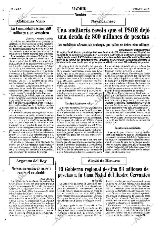 ABC MADRID 01-08-1997 página 62