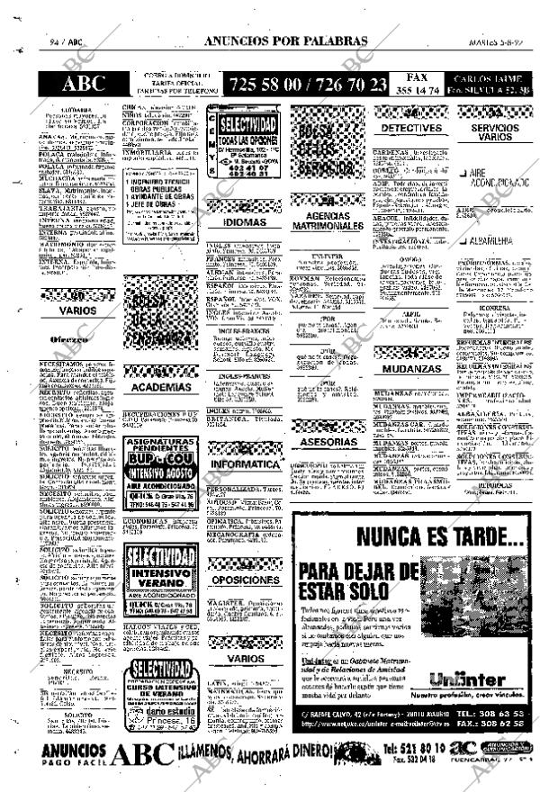 ABC MADRID 05-08-1997 página 94