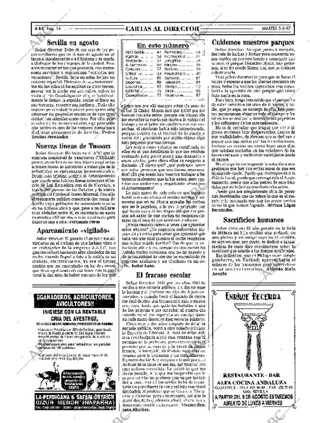 ABC SEVILLA 05-08-1997 página 14
