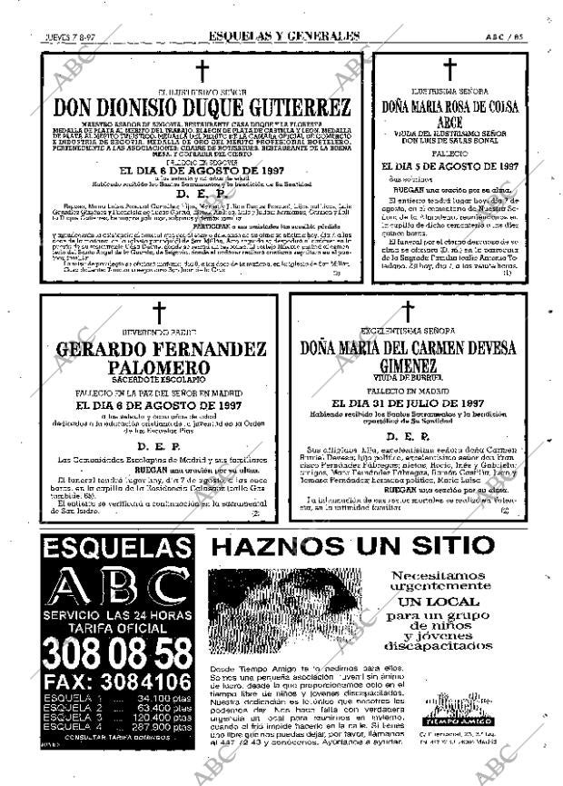 ABC MADRID 07-08-1997 página 85