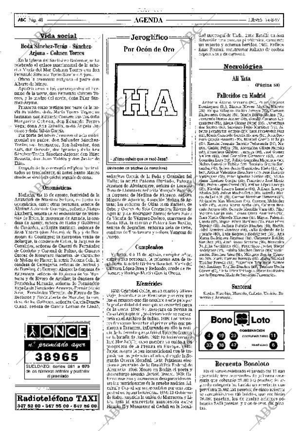 ABC MADRID 14-08-1997 página 48