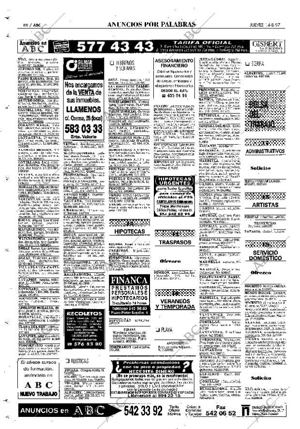 ABC MADRID 14-08-1997 página 88