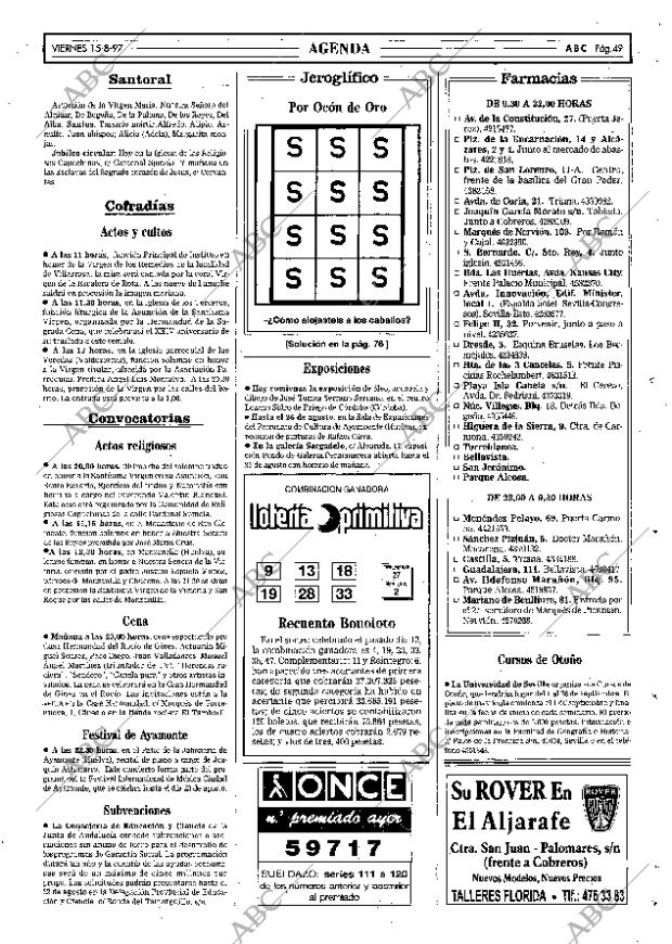 ABC SEVILLA 15-08-1997 página 49