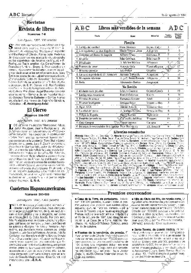 CULTURAL MADRID 15-08-1997 página 6