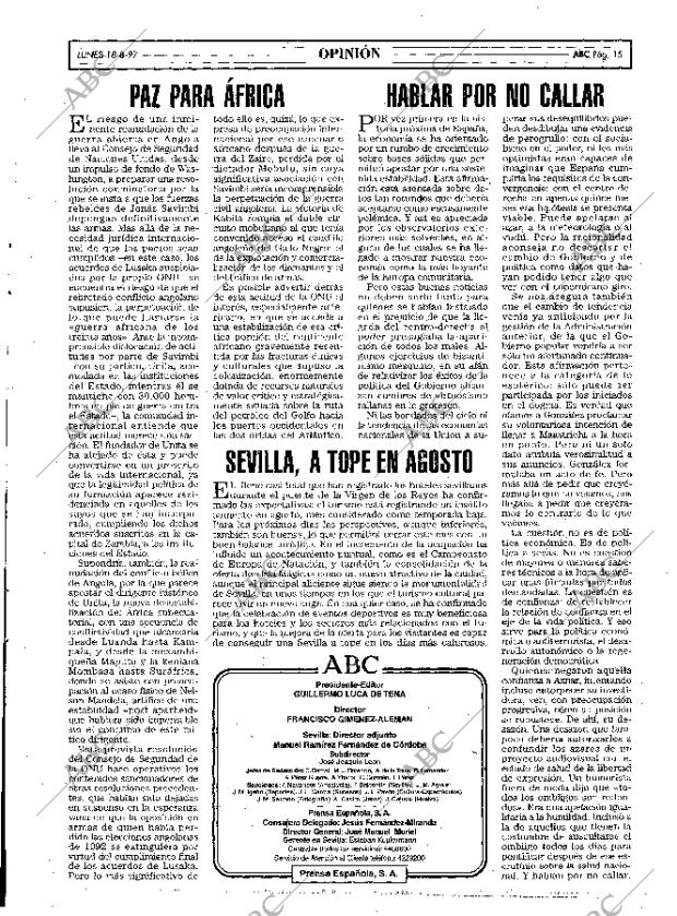 ABC SEVILLA 18-08-1997 página 15